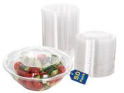 Saladeiras de plástico descartáveis Smygoods com tampas herméticas de 500 ml