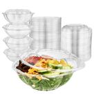 Saladeiras descartáveis para armazenar 700 ml em sua casa com tampas (50 unidades) Saladeiras descartáveis para armazenar 700 ml em sua casa com tampas (50 unidades)