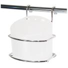 Saleiro Branco Com Suporte Inox cozinha 3021 Jomer