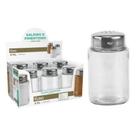 Saleiro e Pimenteiro de Vidro Euro Home VDR1211-6
