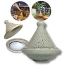 Saleiro marroquino Tagine Porcelana Resistente Rita Lobo Creme