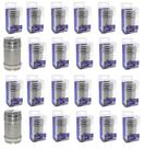 SALEIRO MESA AÇO INOX 4x8cm WESTERN 4 POSIÇÕES - KIT C/24un