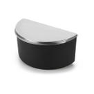 Saleiro pop preto 1kg tampa aço inox forma 800930/p Saleiro pop preto 1kg tampa aço inox forma 800930/p