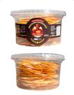 Salgadinho Provolone Desidratado 110g Artesanal Sabor Gouda Aperitivos Petisco Crocante