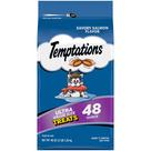 Salmão macio e crocante clássico Cat Treats Temptations 1,42 kg