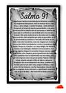Salmo 91 Quadro A3 com Moldura e Acetato 42x30cm.