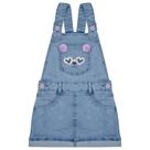 Salopete Infantil Look Jeans c/ Bordado Jeans Salopete Infantil Look Jeans c/ Bordado Jeans