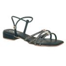 Saltinho 3cm Sandalia Rasteira Moto Mulher Blogueira