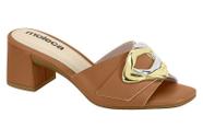Salto Moleca Bloco Detalhe Dourado Salto Moleca Bloco Detalhe Dourado