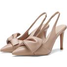 Saltos Manoloshow Slingback, couro, bico fino, tamanho 10