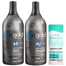 Salvatore KIT BLUE GOLD PREMIUM 1L PASSO 1 E 2 SERUM