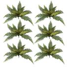 Samambaias Toque Natural Kit com Vinte e Quatro Buquês Flores Artificiais Formosinha