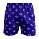 Samba Canção Masculino Adulto Personagem Super Heróis Shorts Dormir Elástico Pijama Verão