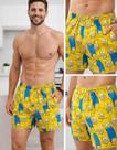 Samba Canção Masculino Estampado Confortável Tecido Macio, Cintura com Elástico e Ótimo Caimento