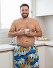Samba Canção Short Pijama de Dormir Masculino Plus Size Estampado Personagens Samba Canção Short Pijama de Dormir Masculino Plus Size Estampado Personagens