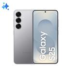 Samsung Galaxy S25 Prata, Nova Geração Galaxy AI, Câmera Tripla Traseira de até 50MP, Selfie de 12MP.