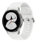 Samsung Galaxy Watch4 (Bluetooth) 1.2" caixa 40mm de alumínio white, pulseira white de fluoroelastómero SM-R860