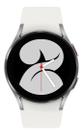 Samsung Galaxy Watch4 (Bluetooth) 1.2" caixa 40mm de alumínio white, pulseira white de fluoroelastómero SM-R860