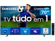 Samsung Smart TV 70" Crystal UHD 4K U8500F 2025, Xbox Cloud Gaming, Canais Gratuitos, 7 Anos de Atualização, AI Energy Mode, Alexa integrada