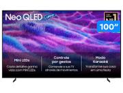 Samsung Super Big Vision AI TV 100" NEO QLED Ultra 4K QN80F 2025, Mini LED, Processador com AI, Controle por Gestos, Modo AI, Painel até 144hz