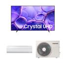 Samsung TV 85" UHD 4K + Ar-condicionado WindFree AI 24.000 BTUs