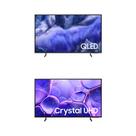 Samsung Vision AI TV 55" QLED Ultra 4K QEF1 + Samsung Smart TV 43" UHD 4K U8100F