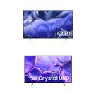 Samsung Vision AI TV 75" QLED Ultra 4K QEF1 + Samsung Smart TV 50" UHD 4K U8100F Samsung Vision AI TV 75" QLED Ultra 4K QEF1 + Samsung Smart TV 50" UHD 4K U8100F