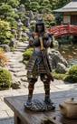 Samurai Japonês Guerreiro Ninja Resina Premium Grande 41 Cm