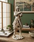 Samurai Japonês Guerreiro Ninja Resina Premium Grande Lindo