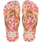 Sand.hav.kids flores bege/dourado 25/6 Sand.hav.kids flores bege/dourado 25/6