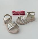 Sandália 25/34 Pampili Dourada Com Tiras Metalizadas Sandália 25/34 Pampili Dourada Com Tiras Metalizadas