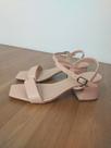 Sandália Aline Nude salto bloco 5cm Sandália Aline Nude salto bloco 5cm