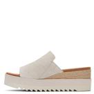 Sandália Anabela Diana TOMS com Palmilha Acolchoada 7cm Natural 10