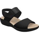 Sandália Anabela Fascite Plantar Joanete Wide Fit tiras autocolantes Conforto 239016 Piccadilly