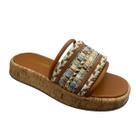 Sandália Anabela Feminina Tree Shoes Plataforma Cortiça Tira Larga 158.10088