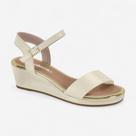 Sandália Anabela Moleca Off White
