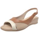 Sandalia Anabela Salto Baixo Casual Conforto Comfortflex