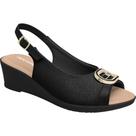 Sandália Anabela Sling Back Wide Fit Joanete Conforto 163021 Piccadilly