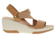 Sandalia anabela ultra conforto modare nude 7182.102