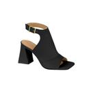 Sandália Ankle Boot Fem Vizzano Salto Bloco Fechada Fivela