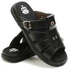 Sandália Anti Stress Chinelo Masculino Ortopédico Couro 1001