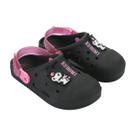 Sandália Babuche Casual Hello Kitty Menina Grendene Kids Preto / Rosa Glitter 31