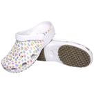 Sandalia Babuche Estampada Flor Soft Mania Antiderrapante com Tira