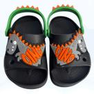 Sandália Babuche ou Chinelo ou Papete Infantil Masculino com Enfeite Dinossauro, Macio e Confortável, moda Verão