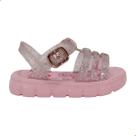 Sandália Bebê Grendene Kids Barbie Land Rosa Glitter