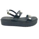Sandália Bebecê Flat Form Verniz Preta 2218492