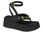 Sandália Beira Rio De Dedo Flatform Tira Tornozelo 8530 103 Sandália Beira Rio De Dedo Flatform Tira Tornozelo 8530 103