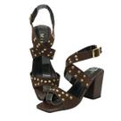 Sandalia Bohemia Terra Miss Shoes Cor:TerraTamanho:38 Sandalia Bohemia Terra Miss Shoes Cor:TerraTamanho:38
