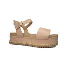 Sandália Bottero Flatform Anabela Couro 355521 Brown Sugar