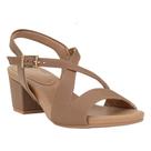 Sandália Camel Tiras Cruzadas Usaflex Sandália Camel Tiras Cruzadas Usaflex